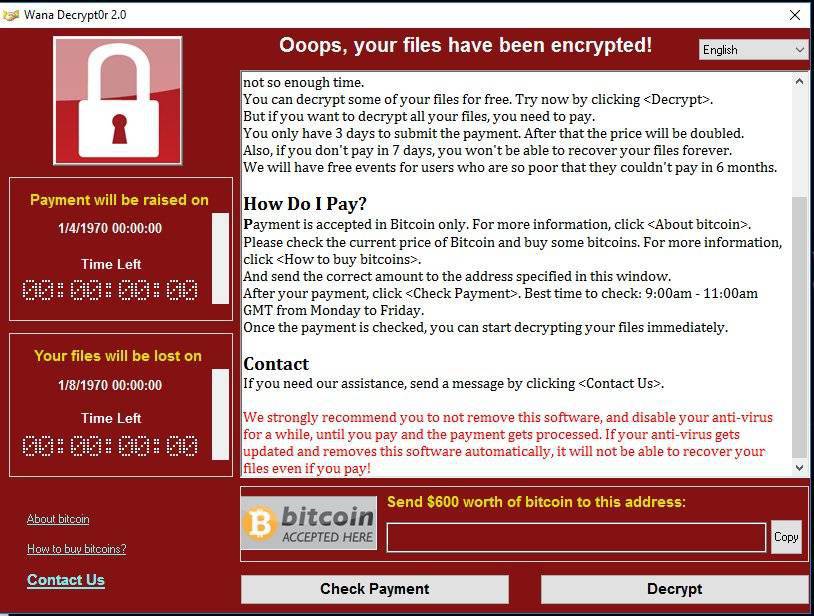 Ransomware "WannaCry" legt weltweit PCs und Server lahm